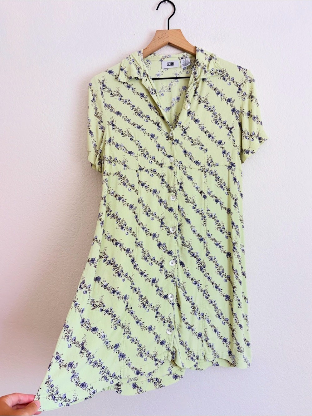 Vintage BP 90s Babydoll Button Up Dress